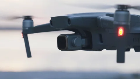 Drone flight at sunset Stock Footage 120397466