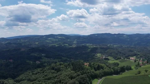 Drone flight wine route in Austria 스톡 동영상 197369029