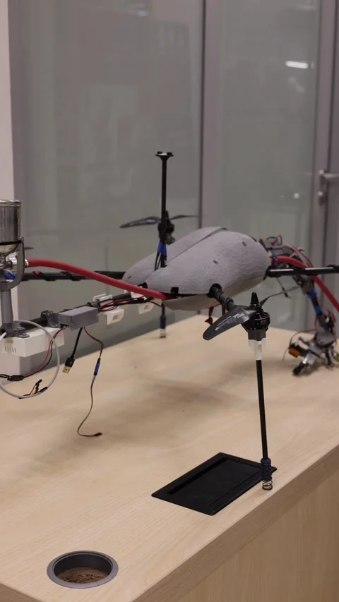Drone for flights Development and vertical video Stock Footage 286051113