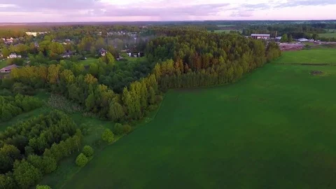 A drone fly above fields Video stock 82722024