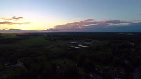 A drone fly above fields Video stock 82722039