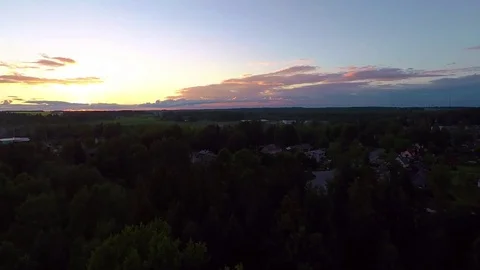 A drone fly above fields Video stock 82722053