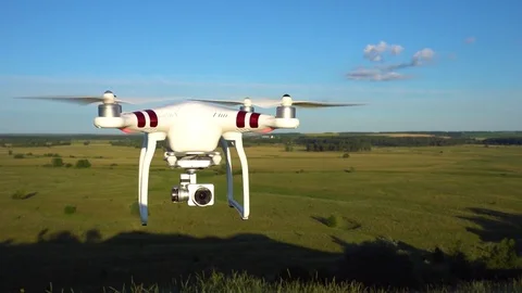 Drone fly above hills close up. Stock Footage 78029085