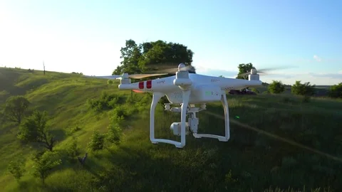 Drone fly above hills close up. Stock Footage 78029182
