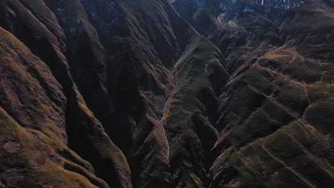 Drone fly  above mountain Stock Footage 152718161