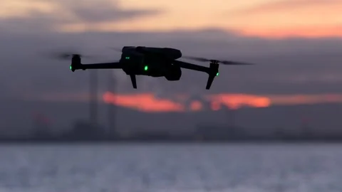 Drone fly away take off Stock Footage 260843688