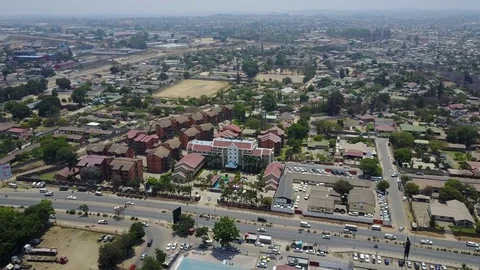Drone Fly Into Hotel Pool Video stock 84112610