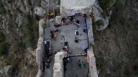 Drone fly over a castle ruin in italy 9 Vídeos de archivo 149619331
