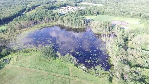 Drone Fly Over Lake Stock Footage 79183928