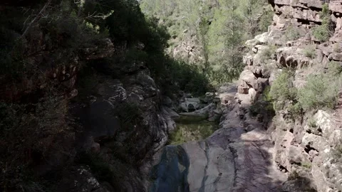 Drone Fly over the mountains  "La Caldereta",Barranco de las Salinas Spain. Vidéo 130910886
