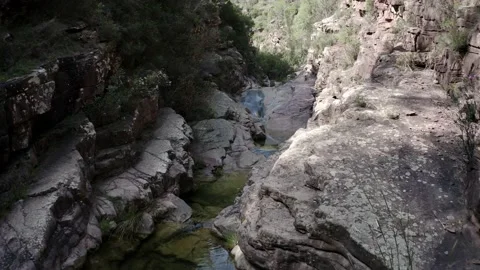 Drone Fly over the mountains  "La Caldereta",Barranco de las Salinas Spain. Video stock 130910915