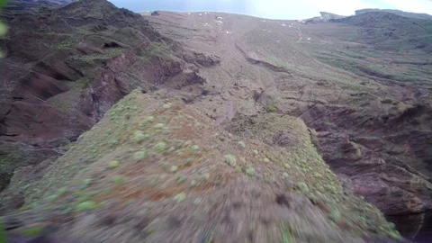 Drone fly over the mountains view in Gran Canaria Island Spain Stock-Footage 130912983