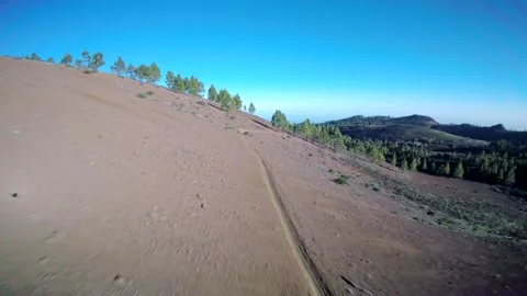 Drone fly over the mountains view in Gran Canaria Island Spain Video stock 130913030