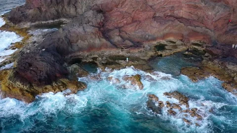 Drone fly over the mountains view in Gran Canaria Island Spain Stock Footage 130914032