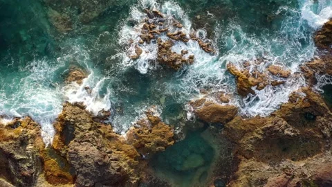 Drone fly over the mountains view in Gran Canaria Island Spain Stock Footage 130914050