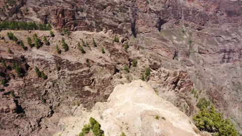 Drone fly over the mountains view in Gran Canaria Island Spain Video stock 130914093