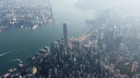 Drone fly toward IFC Stock Footage 169776168