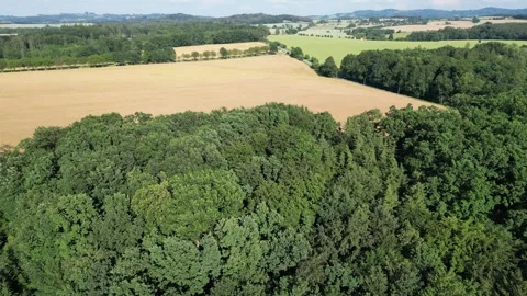Drone flyby along the countryside Stock Footage 277971846