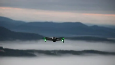 Drone Flying Above The Clouds Stock Footage 217816119
