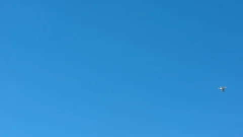 Drone Flying Across the Sky Stock Footage 91879053