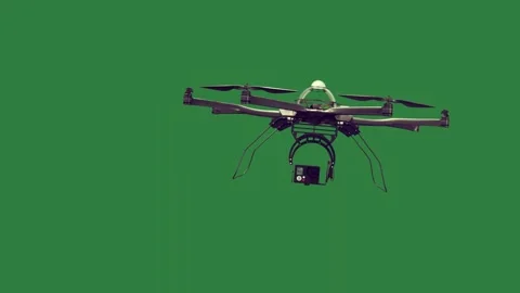 A drone flying in the air Stock Footage 337035273