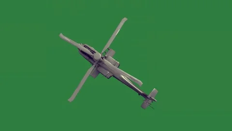 Drone flying in the air on propeller small plane cartoonish figure Stock Footage 335978299