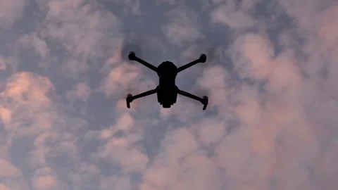 Drone Flying And Analyzing The Field, Then Leaves Stock Footage 219126829