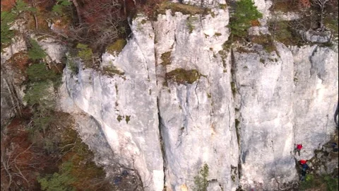 Drone Flying Climbing Area Gempenturm in Switzerland. Video stock 149269754