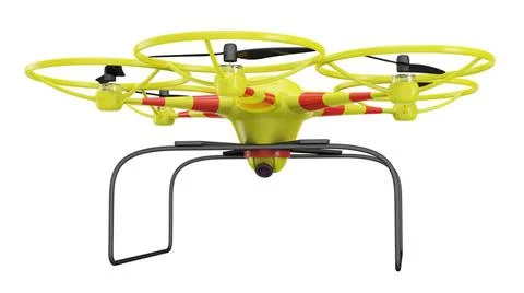 Drone Flying drone with a digital camera, 3d render. Copyright: xZoonar.co... Foto stock