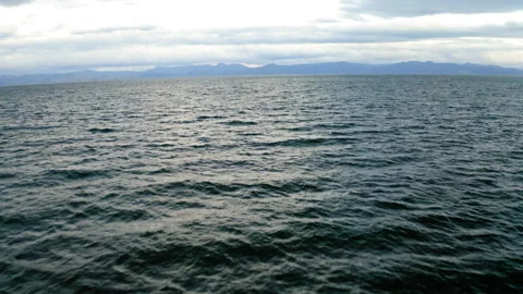 Drone Flying Fast Over Ocean In New Zealand's Coromandel Bay 4K 30FPS Stock Footage 234474729