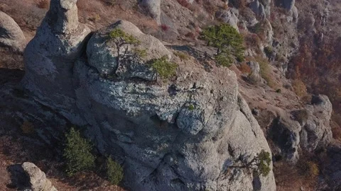 Drone flying fast over the peak. Stock Footage 171799685