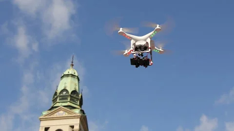 Drone is flying Stock Footage 48329977