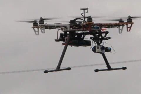 Drone flying with Gopro Stock Footage 47823662