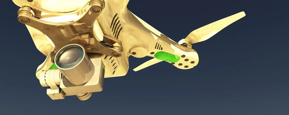 Drone flying Stock Illustration