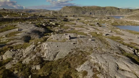 Drone flying in Norway 스톡 동영상 245291368