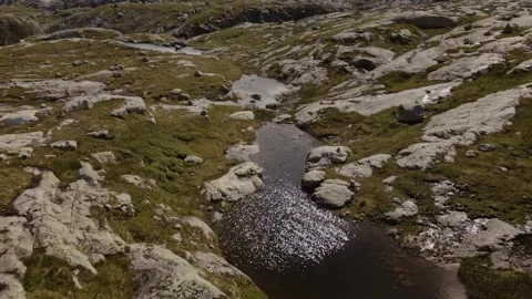 Drone flying in Norway Stock Footage 245295261