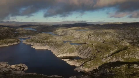 Drone flying in Norway Stock Footage 245356324