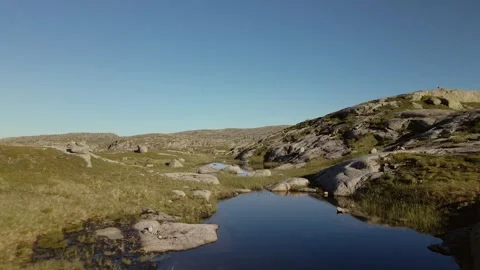 Drone flying in Norway Stock Footage 245356869