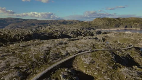 Drone flying in Norway Stock Footage 245357108