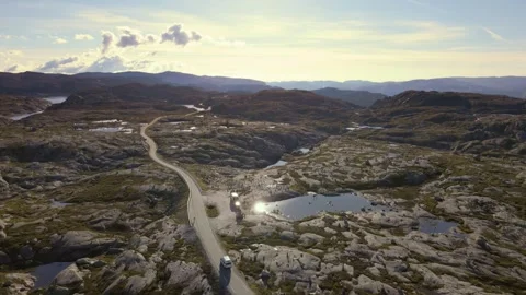 Drone flying in Norway Stock Footage 245357251