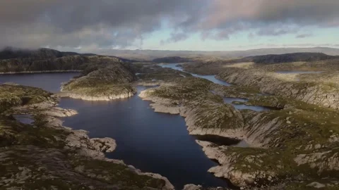 Drone flying in Norway Stock Footage 245360046