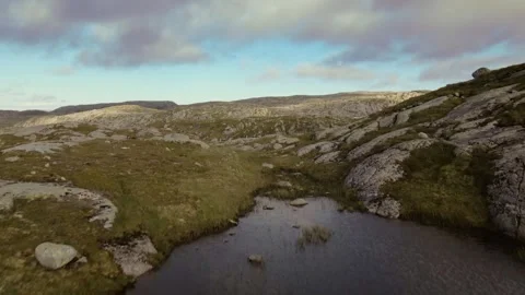 Drone flying in Norway Stock Footage 245360422