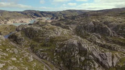Drone flying in Norway Stock Footage 245366884