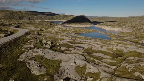 Drone flying in Norway Stock Footage 245367713