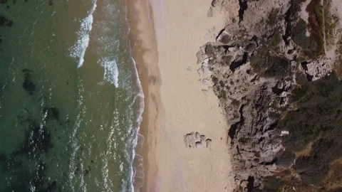 Drone flying over the beach Stock-Footage 251222517