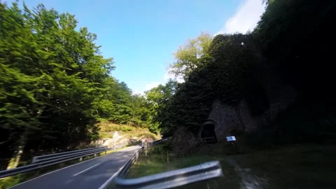 Drone flying over the beautiful forest area of northern Spain Video stock 159973829