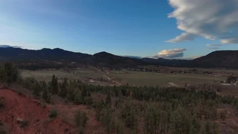 Drone flying over the Beulah Valley, Colorado Stock Footage 143168552