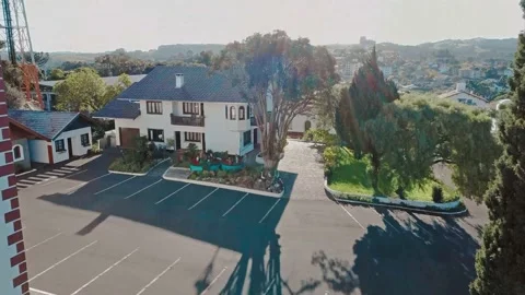 Drone Flying Over City of Treze Tilias Santa Catarina - 2 스톡 동영상 133535853