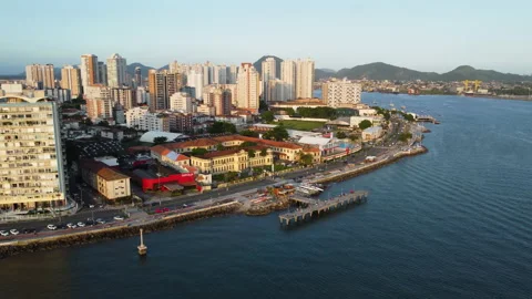 Drone Flying Over The Coast Video stock 229973702