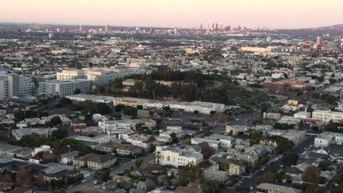 Drone: Flying Over East Los Angeles, Daytime Stock Footage 146338293